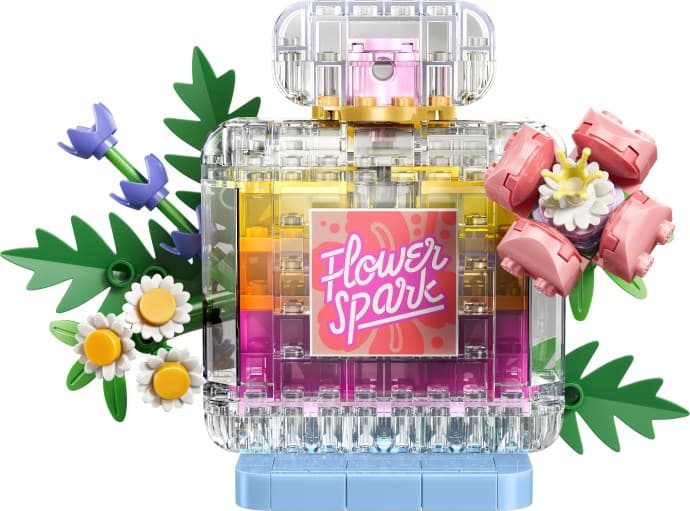 Floral Perfume Bottle